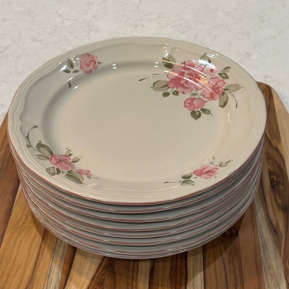 GIBSON China “Roseland” Dinner Plates